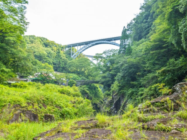 高千穂の三段橋の画像です。